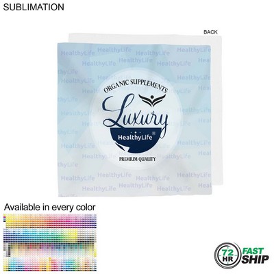 72 Hr Fast Ship - Oversize Bandana, Sublimated Edge to Edge 1 side (Made in Canada) (27"x27")