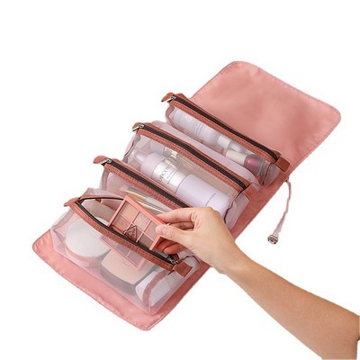 4-In-1 Travel Mesh Cosmetics Toiletry Bags Kit