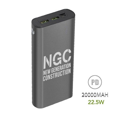 Camino 22.5W PD 20000mAh Power Bank with Custom Imprint