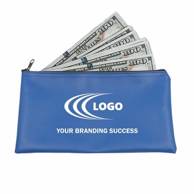 PU Leather Bank Deposit Money Bag