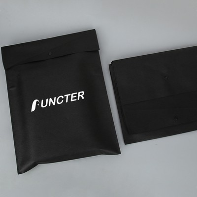 14.5 x 19" Non Woven Cloth Button Self Sealing Bag Document Bag