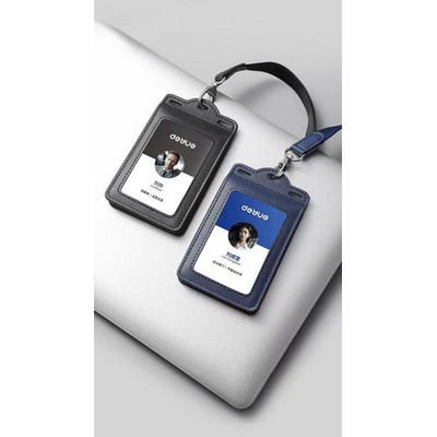 PU Leather Business ID Card Holder