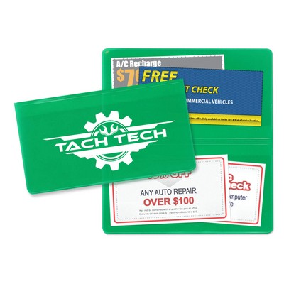 Translucent Vinyl Coupon Holder