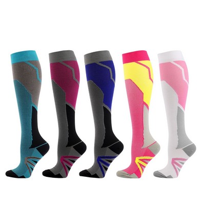 Custom Knitted Knee High Socks Unisex Socks With Full Customization