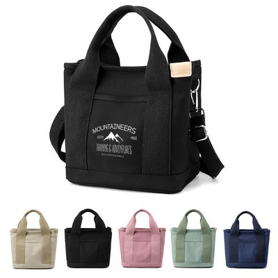 Canvas Tote Bag with Zip