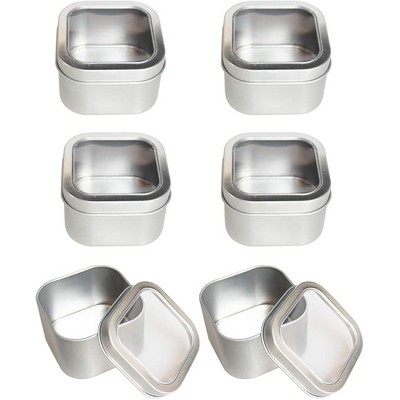 Tin Box with Big Window Lids