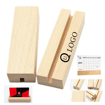 Wood Desktop Multi-Use Card Display Stand