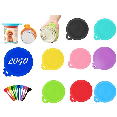 Silicone Pet Food Can Lids with Spoon
