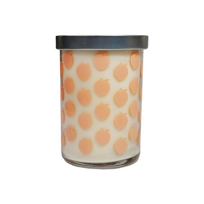K.Hall Studio Peaches & Cream 12 Oz Summer Screen Print Candle