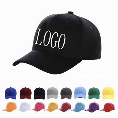 6 Panel Low Profile Cotton Twill Baseball Cap
