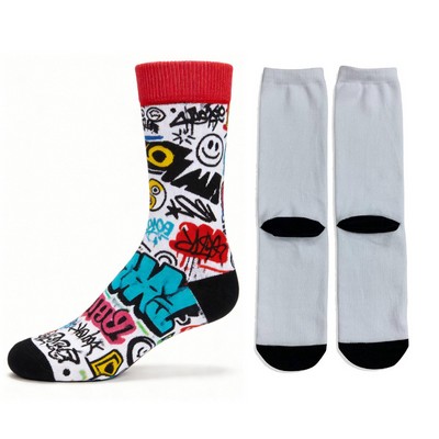 Custom Sublimation Mid Calf Socks