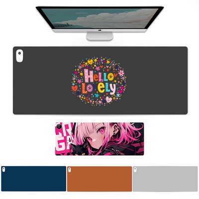 Heated Mouse Pad Leather Desk Mat