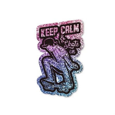3" Glitter Stickers