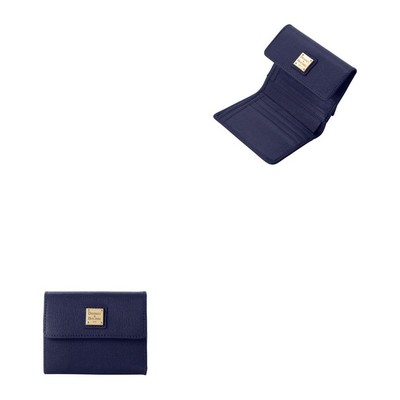 Dooney & Bourke Saffiano Small Flap Wallet - Marine Blue