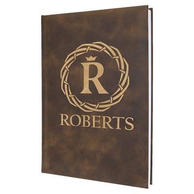 Leatherette Journal with Lined Notepad