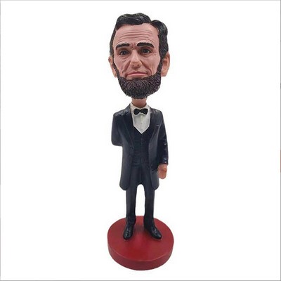 8" Custom Resin Hand Carved Bobblehead Doll w/Base