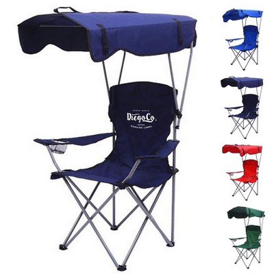 Foldable Beach Chair with Canopy