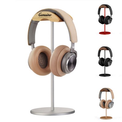 Wood Aluminum Headset Stand