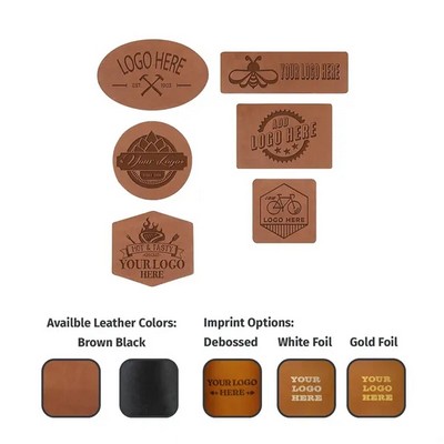 Full-Grain Leather Patch w/Adhesive Back