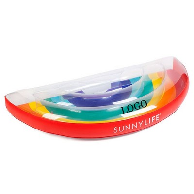Rainbow Inflatable Floating Row Pool Lounger