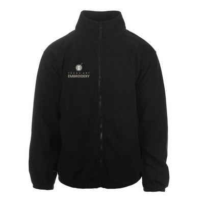 Burnside's Polar Fleece Full Zip Jacket w/Embroidery