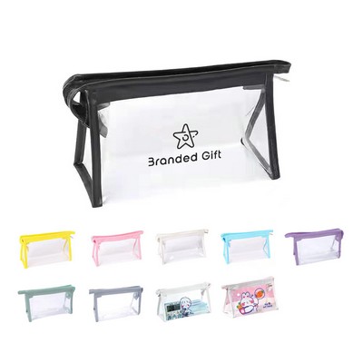 PVC Clear Pencil And Toiletry Bag