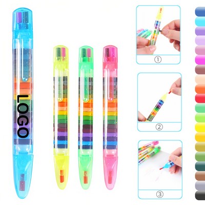 20" 1 Stackable Multicolor Crayon