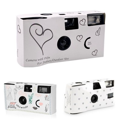 White Single-Use Film Disposable Cameras