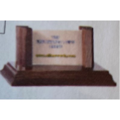 Walnut Business Card Holder - 3" x 5.5"