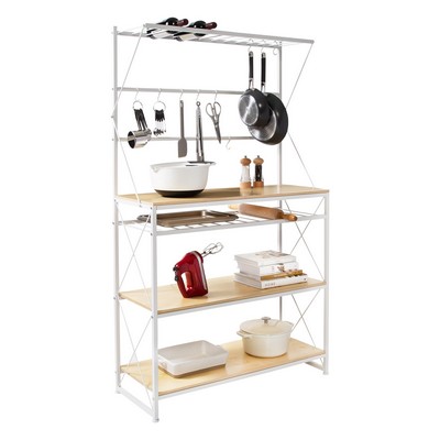 Honey-Can-Do Kitchen Baker's Rack White/Oak