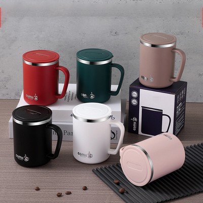 16 Oz. Coffee Mug Vacuum Insulated Bottle Thermal Cup