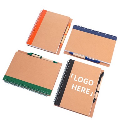 A5 Executive Spiral Notebook w/Pen
