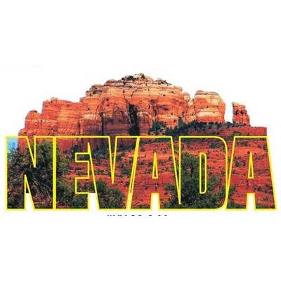 Red Rock Canyon Magnet w/ Full Magnetic Back (2 Square Inch)