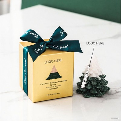 Christmas Tree Scented Candle Holiday Gift Decor
