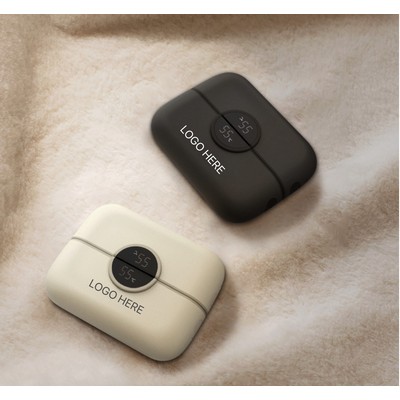 Magnetic Split Mini USB Hand Warmer with Digital Display