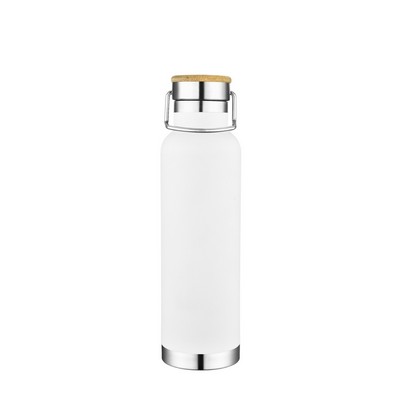 Endura 22 oz White Stainless Steel Bottle