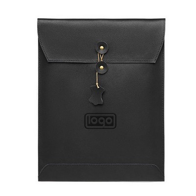13'' PU Leather String Tie Closure A4 File Folder
