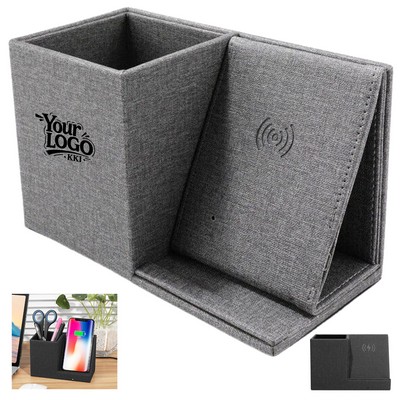 Leather Charging Pen Holder