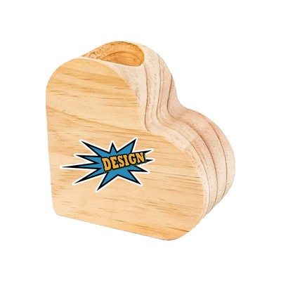 Natural Wood Candle Holder for Event Decor