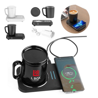 Smart Cup Warmer 15W Fast Wireless Charger Heating Cooling