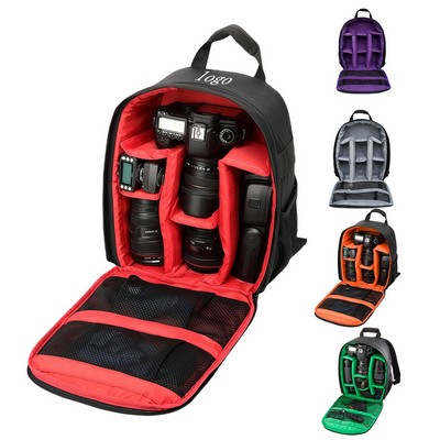 Water-Resistant Nylon DSLR Camera Gear Backpack