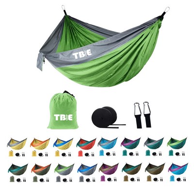 106"x55" Portable Camping Hammock With Pouch For Outdoor