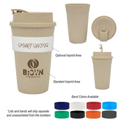 16oz Wheat Travel Tumbler