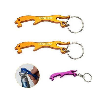 Feline Bottle Opener Keyring