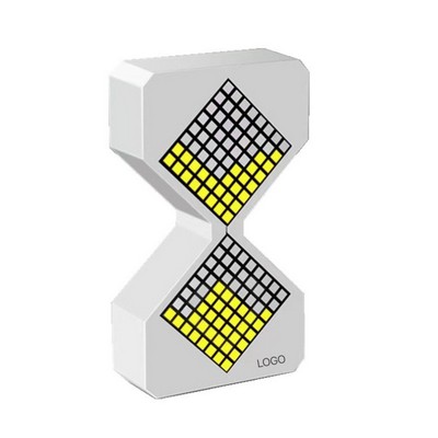 Smart Gravity-Sensing Digital Hourglass with LED Sand Simulation and Countdown Timer Dimmable