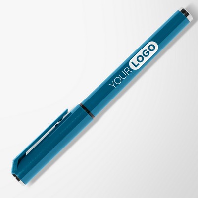 Islander Recycled Plastic Monochrome Gel Grip Pen - Silkscreen