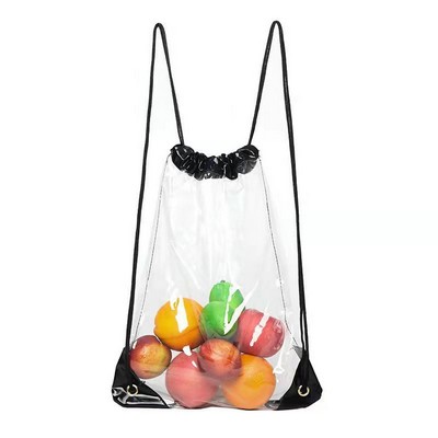 Clear Drawstring Bag