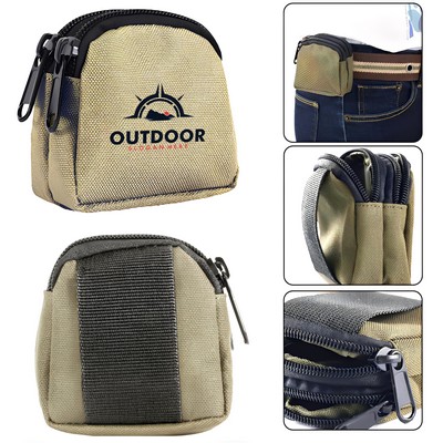 Outdoor Nylon Coin Purse With Zipper