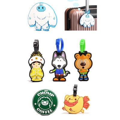 Custom Uniquely Shaped Soft Gel Luggage Tag
