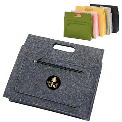 Stylish Felt Laptop Tote Bag